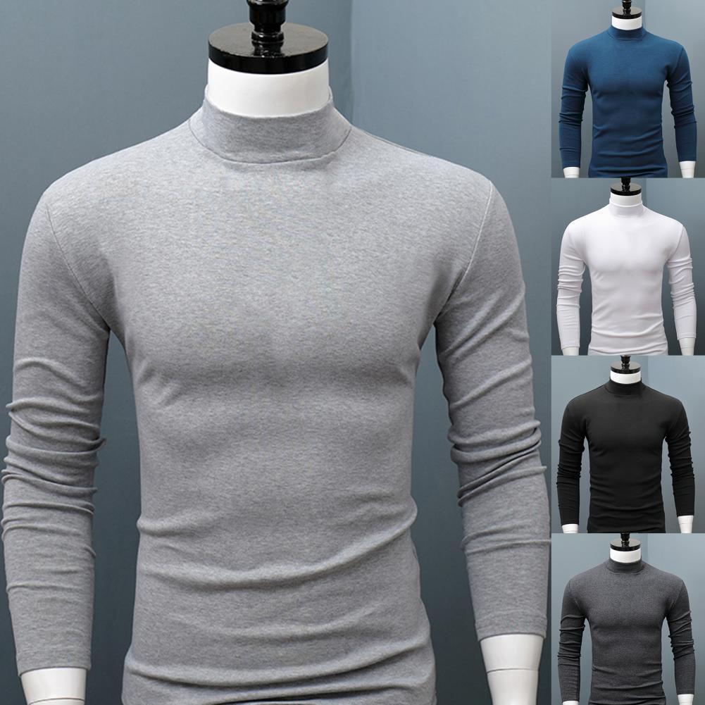 Männer Pullover Einfarbig
